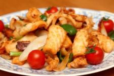 Mực một nắng chiên giòn